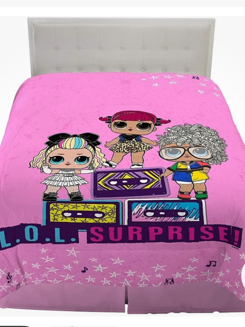 L.O.L. Surprise! Pink Doll Super Soft Reversible Twin Comforter